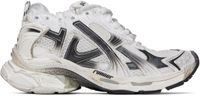 Balenciaga White & Black Runner Gradient Sneakers