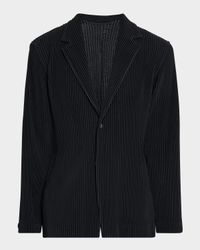 Men's Pleated Single-Breasted Sport Coat