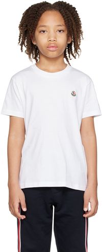 Moncler Enfant Kids White Patch T-Shirt