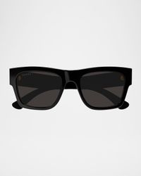 Men's GG1793SM Rectangle Acetate Sunglasses