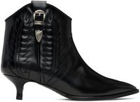 Toga Pulla Black Western Heeled Boots