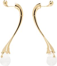 Bottega Veneta Gold Drop Earrings