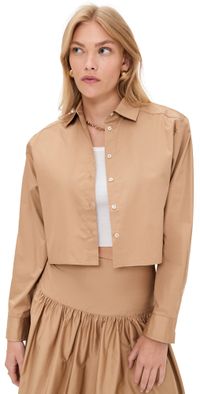 Solid & Striped The Cropped Avril Top Camel S