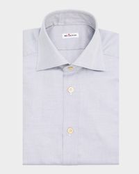 Men's Cotton Point-Collar Dress Shirt