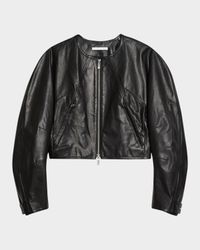 Articulated Leather Jacket