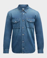 Men's Wesley Denim Button-Down Shirt