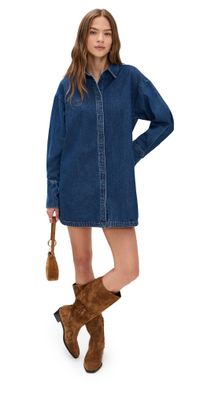 Lioness Denim Dress Dark Denim L