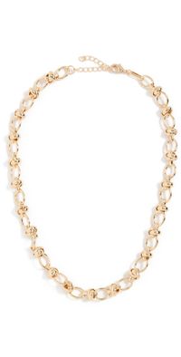 Alexa Leigh Knotted Chain Necklace Yellow Gold One Size