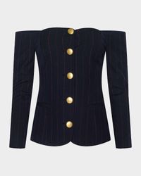 Alice Off-Shoulder Blazer Top