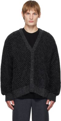 WOOYOUNGMI Gray Mohair Cardigan