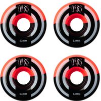 Orbs Pink & Black Apparitions Splits Skateboard Wheels, 53 mm