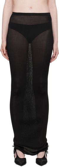 Nensi Dojaka Black Tube Maxi Skirt