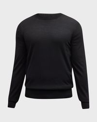 Men's Fine-Gauge Wool Sweater