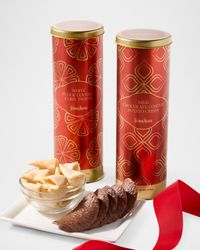 White Chocolate Fudge Coated Corn Twists & Milk Chocolate Potato Crisps Duo