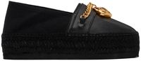 Moschino Black Chains & Hearts Espadrilles