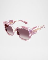 CH0252S Butterfly Gradiant Acetate Sunglasses
