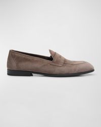 Men's York Suede Penny Loafers