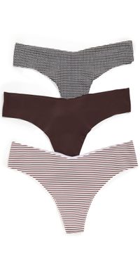 Commando Multicolored Thong 3 Pack Multi M/L