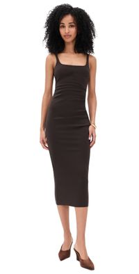 Bec + Bridge Karina Tuck Midi Dress Espresso 12