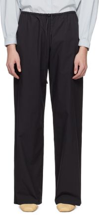 Matteau Black Drawcord Trousers
