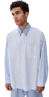 Marni Striped Shirt Iris Blue 52