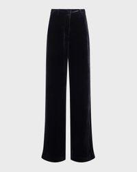 Pilar Velvet Wide-Leg Pants