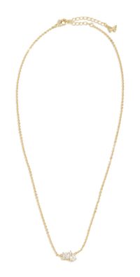 By Adina Eden Baguette Pendant Necklace Gold One Size