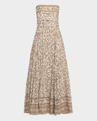 Lana Floral Strapless Maxi Dress