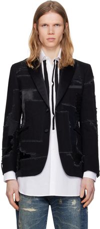 Junya Watanabe Black Patchwork Blazer