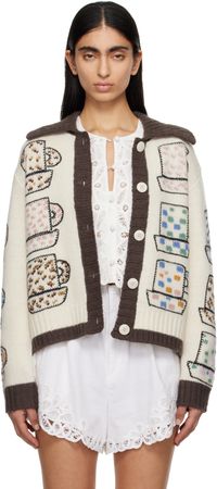 SEA NY Cardigan Emila beige