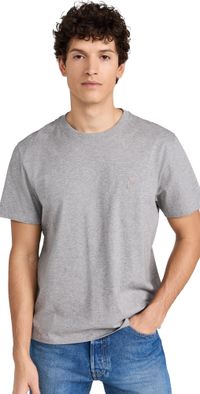 AMI ADC Unisex T-Shirt Wool Viscose Canvas Hthr Grey XXL