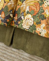 Bryson Velvet Box Pleat Bed Skirt, KING