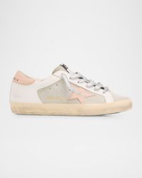 Superstar Mixed Leather Low-Top Sneakers