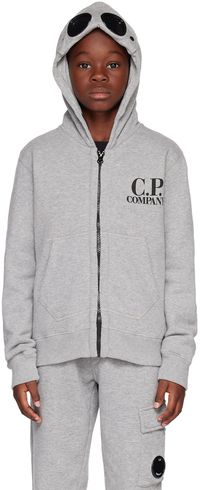 C.P. Company Kids Kids Gray Goggle Hoodie