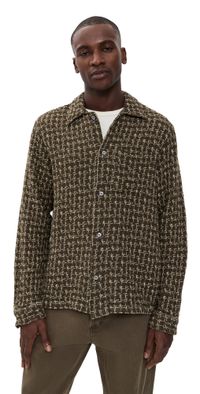 Far Afield Dobby Architect Busey Shirt Brown/Green/Stone M