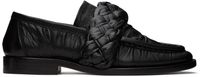 Bottega Veneta Black Braided Loafers