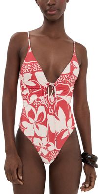 LSPACE Piper Classic One Piece Hibiscus Bloom XL