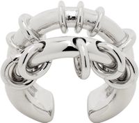 We11done Silver Double Hoop Ring