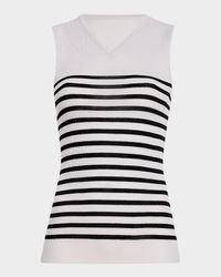 Renato V-Neck Striped Tank Top