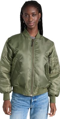 ANINE BING Leon Bomber Jacket Army Green L