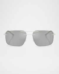 Men's ME4003 Rectangular Sunglasses