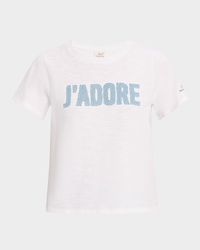 Shrunken Denim J'Adore Tee