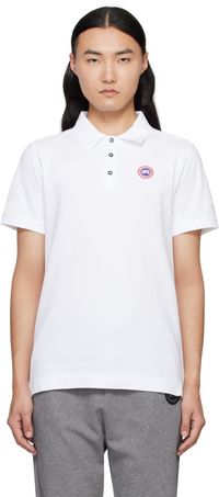 Canada Goose White Beckley Polo