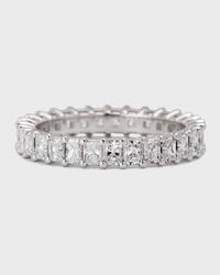 Platinum Small Radiant FG/VS Diamond Eternity Band, Size 6.25, 2.32tcw