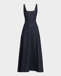 Veda Sleeveless Denim Midi Dress
