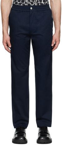 Maison Kitsuné Pantalon décontracté bleu marine