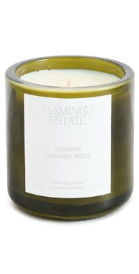 Flamingo Estate Night Blooming Jasmine and Rose Candle Green One Size