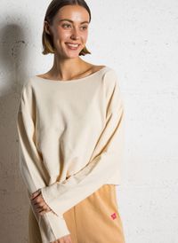 American Vintage - Pull droit en coton mélangé - Taille L - Beige