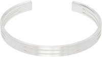 Le Gramme Silver Perforated Ribbon 'Le 19g' Bracelet