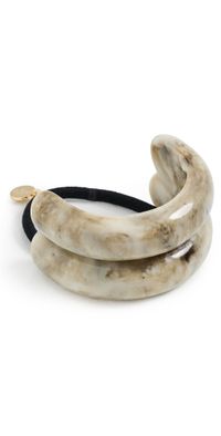 LELET NY Marble Double Arch Pony Cuff Light Horn One Size